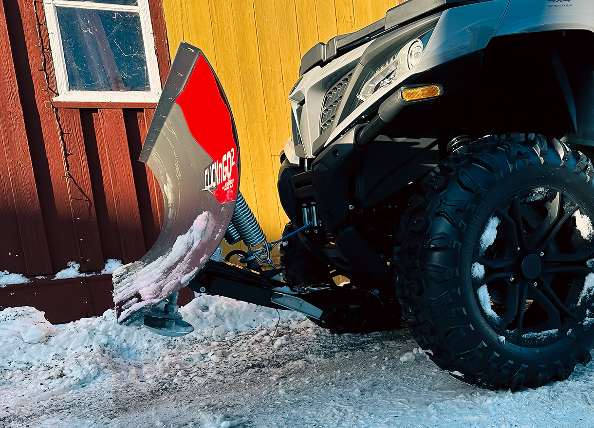 Vinsch med synligt bromspaket och planetväxel