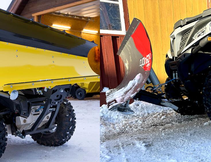 Montering av snøplog