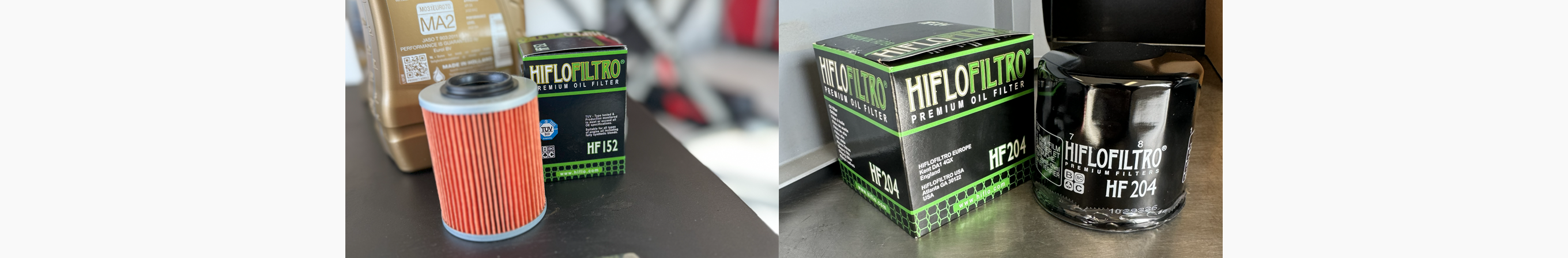 Lokalisering av oljefilter